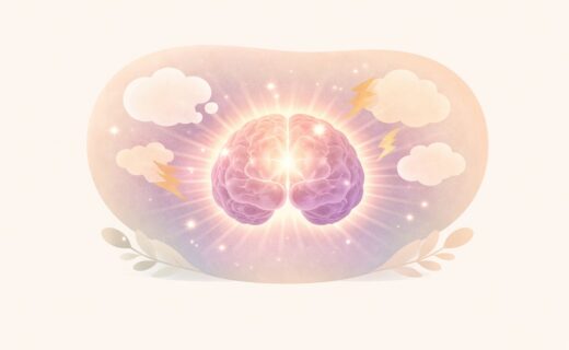 Illustrazione del pensiero positivo e del potere della mente – psicologo Thiene